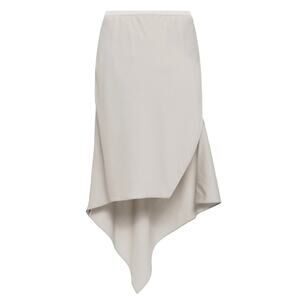 Helmut Lang Virgin Wool Scarf Hem Asymmetric Skirt. 4
